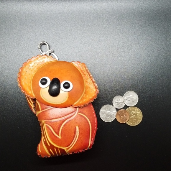 Leather Coin Purse Koala - Picture 1 of 3